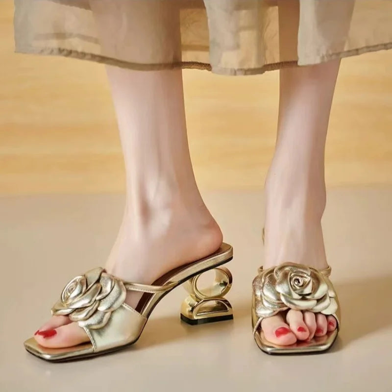 Dera | Floral Sandals