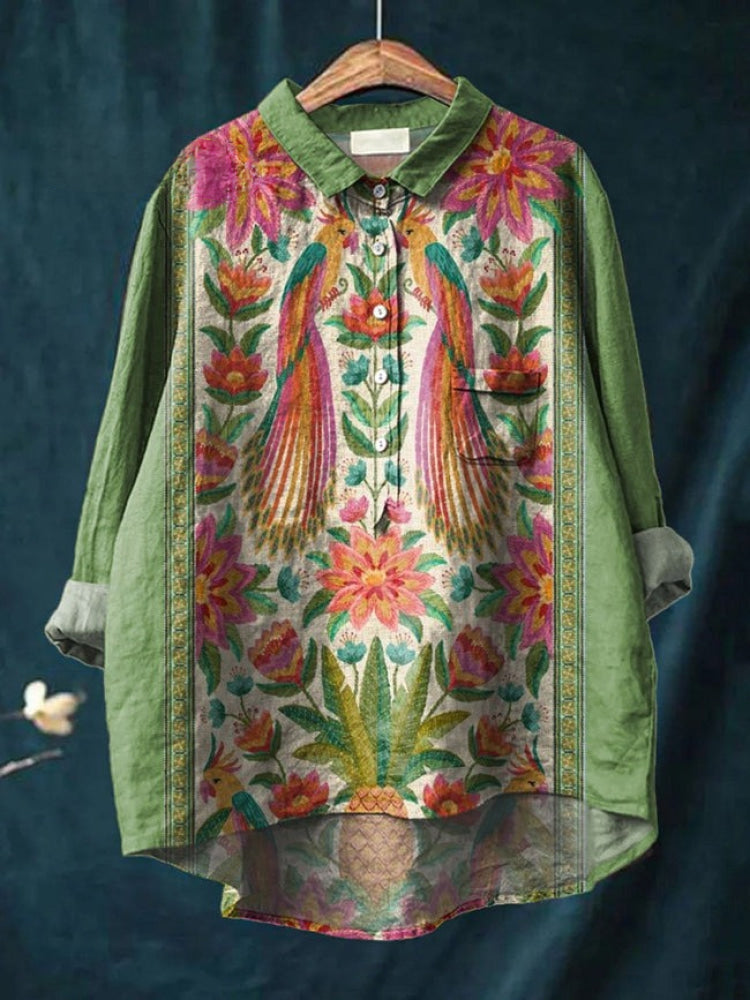Lina | Vibrant Floral Shirt