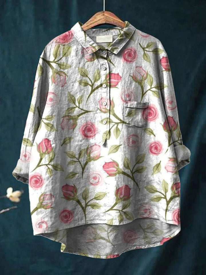 Lina | Vibrant Floral Shirt
