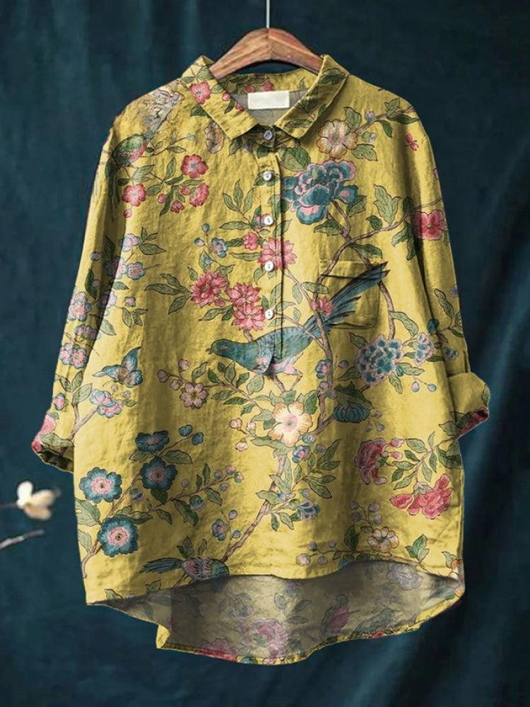 Lina | Vibrant Floral Shirt