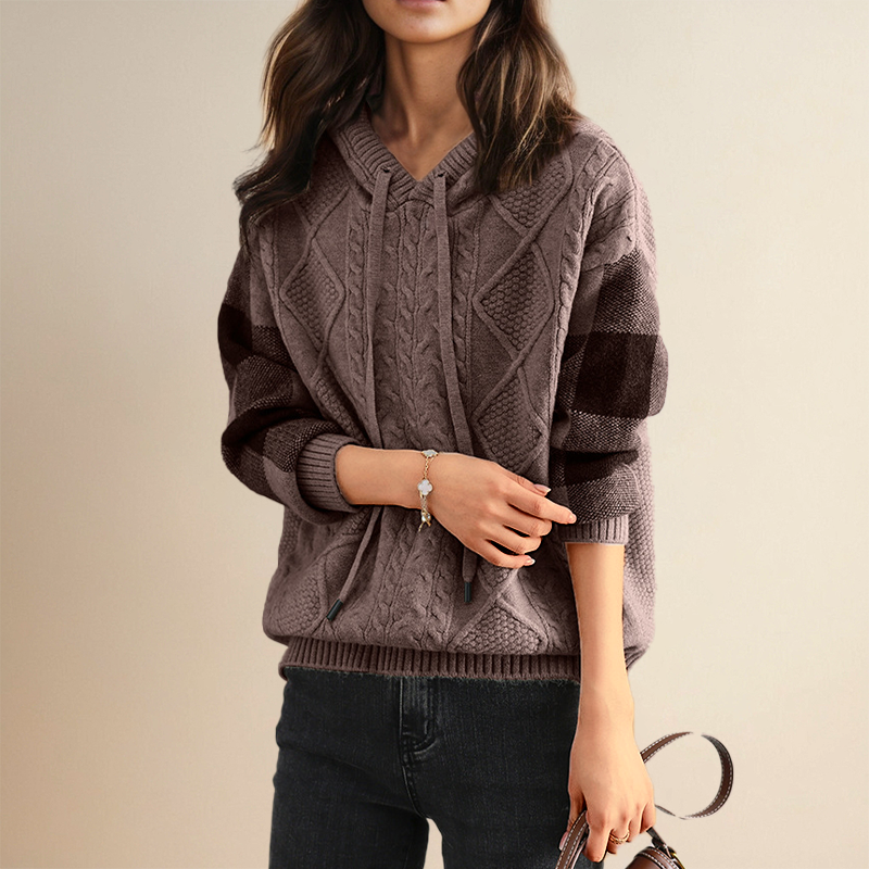 Emily | Knit Hoodie Sweater