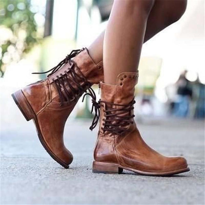 Ava | Lace-Up Boots