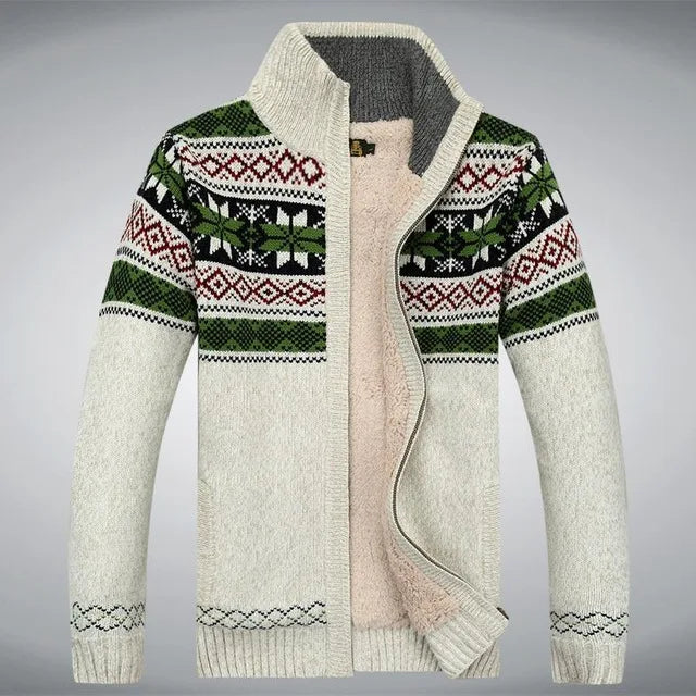 Logan | Zip-Up Vintage Cardigan