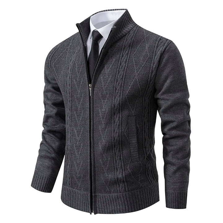 Elias | Zip-Up Vintage Cardigan