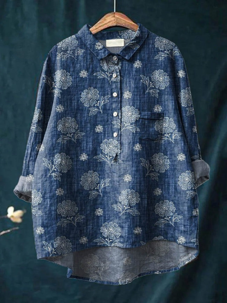 Lina | Vibrant Floral Shirt