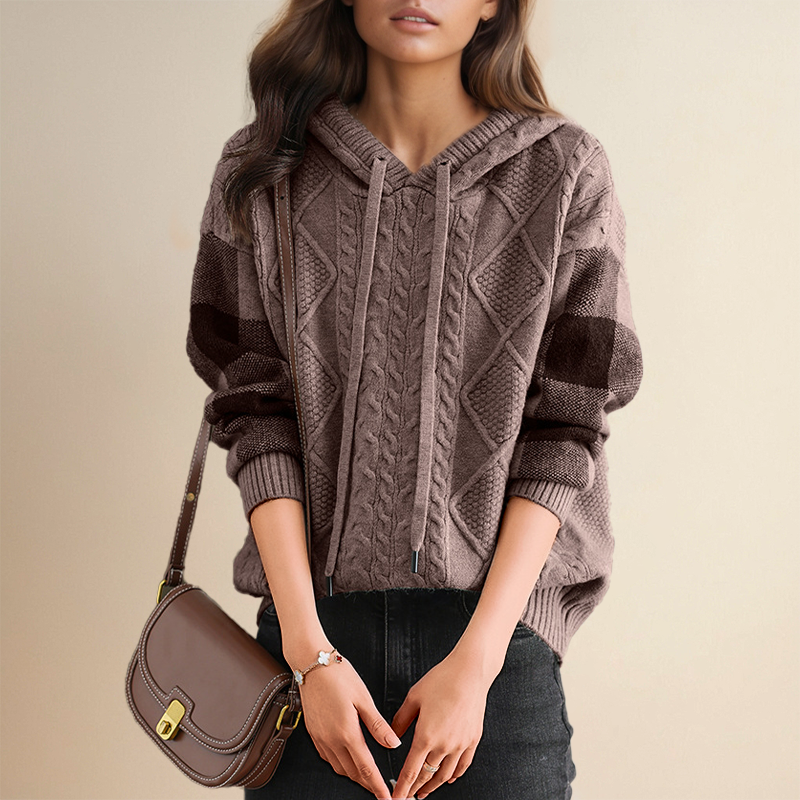 Emily | Knit Hoodie Sweater