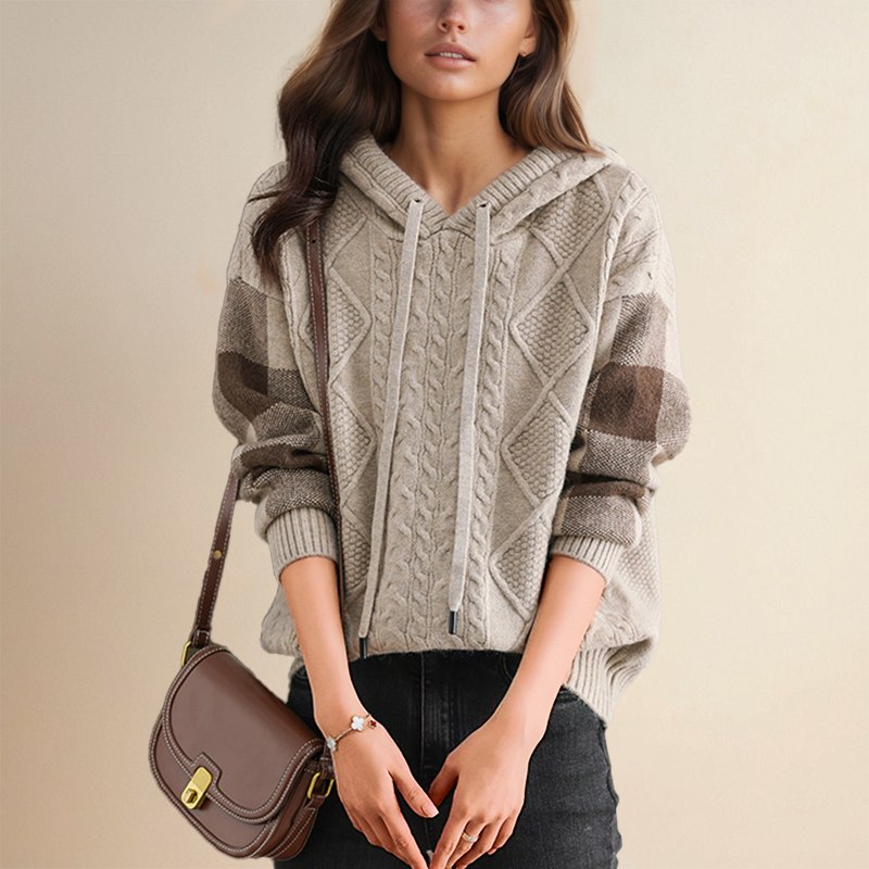 Emily | Knit Hoodie Sweater